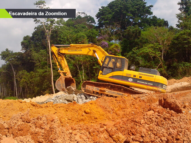 Local de construção no norte do Brasil