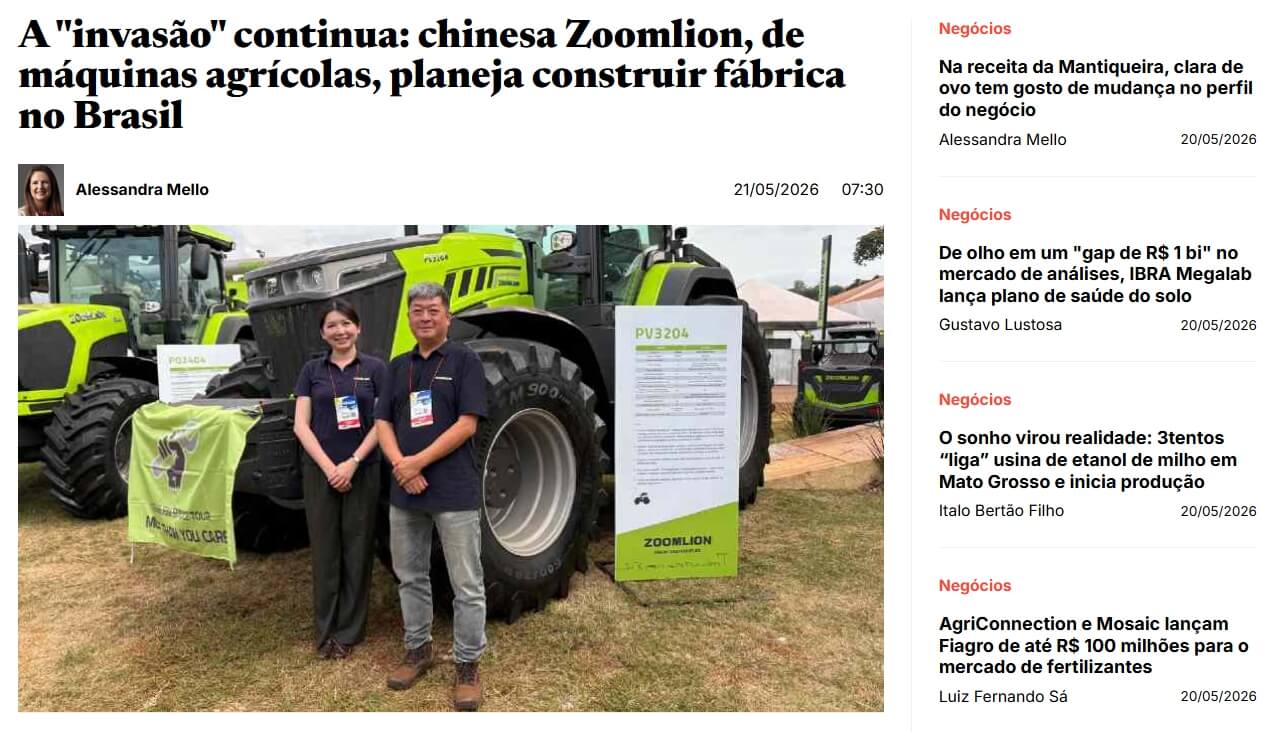 Featured image for “Confira a matéria na integra sobre a Agrishow 2026!”